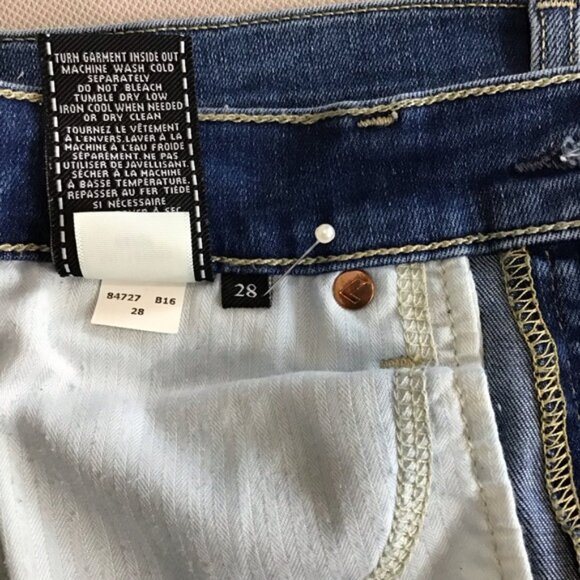 7 For All Mankind Dojo Dark Wash Denim Stretch Jeans - Picture 14 of 15